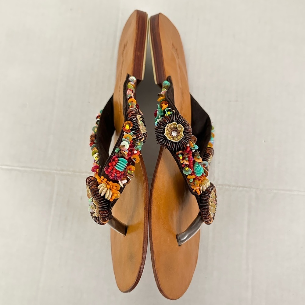 Bali Moom Beaded Sandals Size 40(9 US)) - Picture 4 of 6